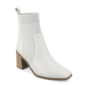 Journee Collection Women's Tru Comfort Foam Harlowe Booties White NWB